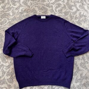 Men's Classic Purple Crewneck Sweater